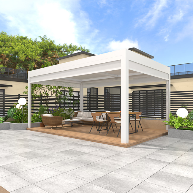 Manual Louvered Roof Pergola